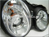 Mercedes CLK W208 (98-02) фары передние линзованные хромированные, комплект 2 шт.
