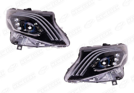 Mercedes-Benz V-Klasse 2 поколение (рестайлинг) 2019 - н.в. Фары дизайн Maybach