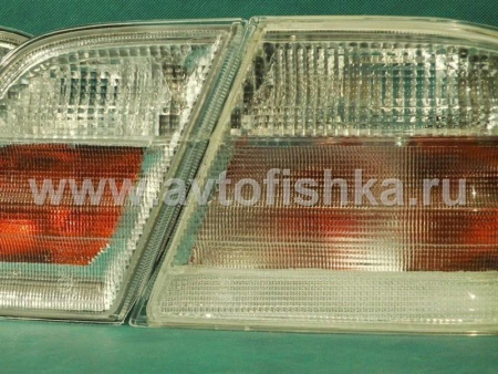 Mercedes E W210 фонари задние белые, комплект лев.+ прав.