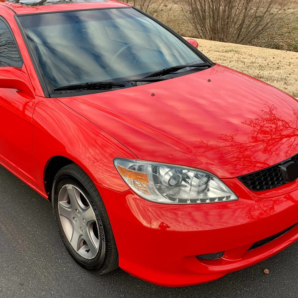 Honda Civic, Ferio (2003-2005) передние фары линзованные хром с ходовыми огнями