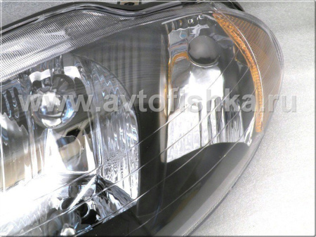 Dodge Intrepid (98-04) фары передние черные, зеркальные, комплект 2 шт.