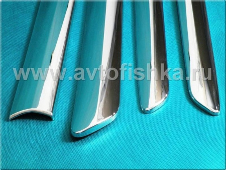 Lexus RX330 (03-) накладки на молдинги боковые хромированные, комплект 4 шт.