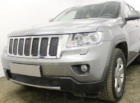 Jeep Grand Cherokee (11–12) Защита радиатора, чёрная, низ