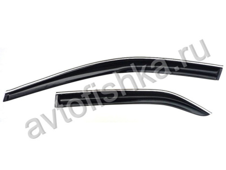 Toyota Camry V50 (2011-) темные дефлекторы окон, ветровики в стиле Mugen, комплект 4 шт.