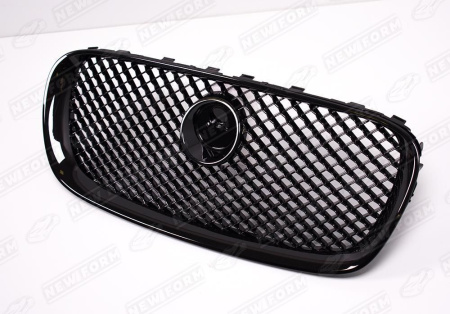 Jaguar XF 1 поколение 2007 - 2011 Решетка радиатора черная