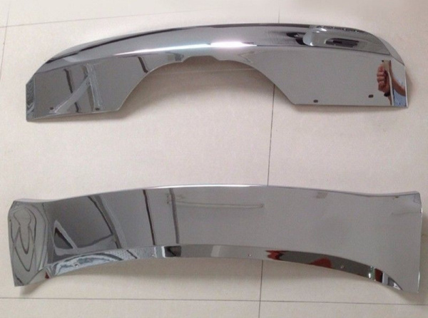 BMW X5 (13–) Комплект накладок переднего и заднего бамперов, ABS пластик, хром