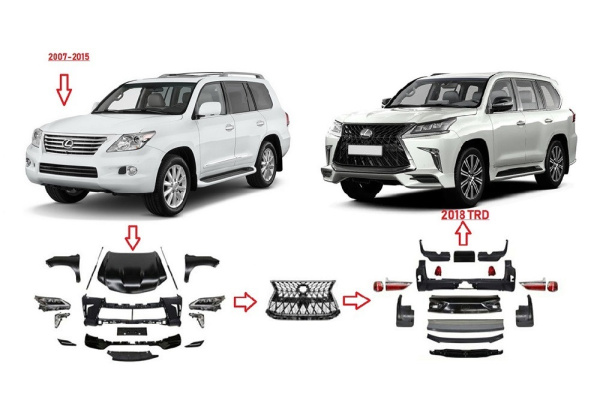 Lexus LX570 (07-15) комплект рестайлинга в модель 2019 | TRD Superior