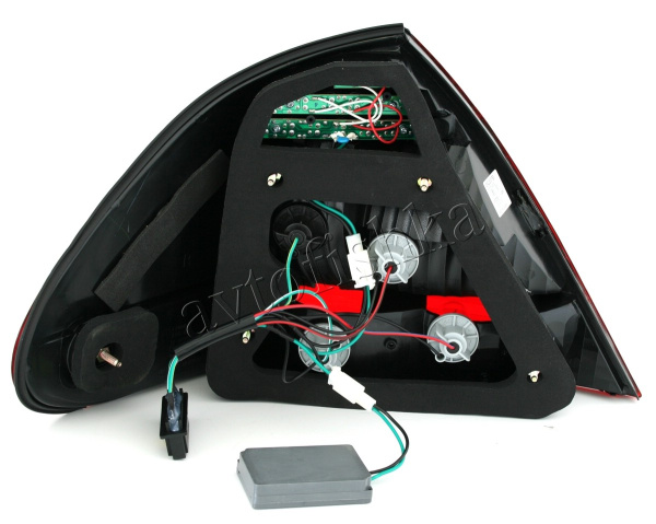 Mercedes E W211 (02-06) фонари задние светодиодные красно-белые, комплект 2 шт.