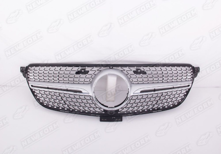 Mercedes-Benz GLE-Klasse C292 2015 - 2019 Решетка радиатора Diamond Sport серебристая