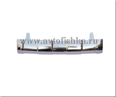 Nissan Qashqai (07-) накладка переднего бампера нижняя хромированная.