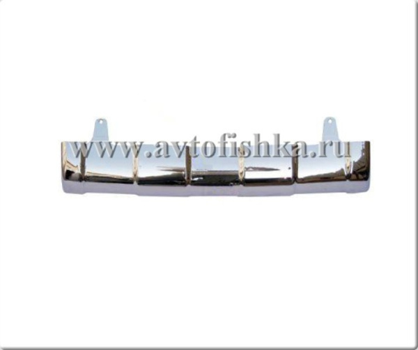 Nissan Qashqai (07-) накладка переднего бампера нижняя хромированная.