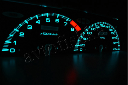 Honda Prelude светодиодные шкалы (циферблаты) на панель приборов - штатные