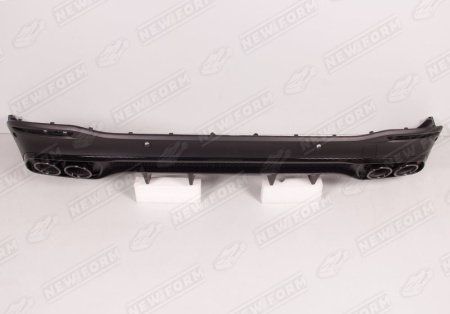 Mercedes-Benz GLS-Klasse X167 2019 - 2023 Диффузор заднего бампера с насадками на глушитель 5.3 AMG черный