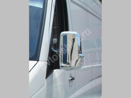 Mercedes Sprinter W901 (1998-) накладки на зеркала хромированные пластиковые, 2 шт.
