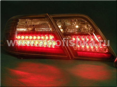 Toyota Camry V40 (06-11) фонари задние светодиодные черные, комплект лев.+прав.