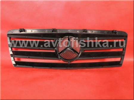 Mercedes E W210 (95-99) решетка радиатора черная, дизайн Big Star "Авангард" (Avangard).