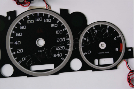 Mercedes ML W163 светодиодные шкалы (циферблаты) на панель приборов