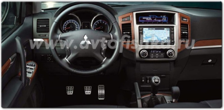 Mitsubishi Pajero 2 DIN GPS магнитола Multi Communication System (MMCS) MZ313870, с установочным комплектом, включающий новую переднюю панель и CAN-адаптер. MZ360175EX.