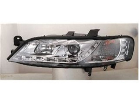 Opel Vectra (96-02) фары передние линзовые, с указателем поворотов, хромированные