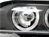 BMW 5 E39 (95-00) фары передние черные, со светящимися ободками, с белым поворотником,с моторами электрокорректора, комплект 2 шт.
