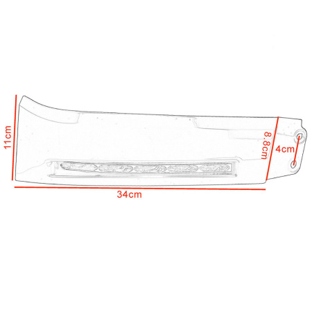 Toyota Tundra (07-) накладки со светодиодной подсветкой DRL на передний бампер, комплект 2 шт.