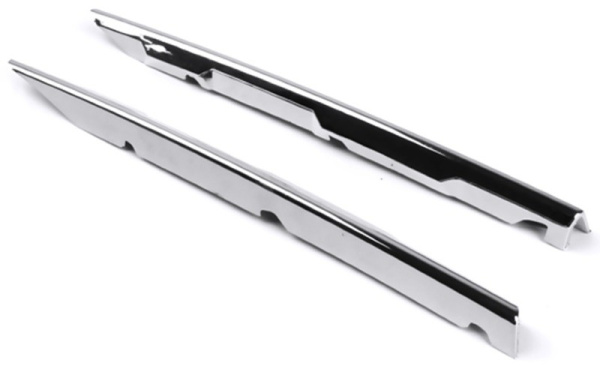 Volkswagen Tiguan (17–) Молдинг на заглушки переднего бампера, 2 части, хром