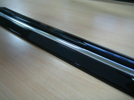 Toyota Corolla (2006-2013) молдинги на двери боковые с хромированными вставками, черные, комплект 4 шт.