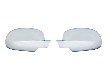 Chevrolet Tahoe, Avalanche, GMC Yukon, Sierra, Cadillac Escalade (07-) корпуса боковых зеркал хромированные, со светодиодными повторителями поворотов, OE дизайн, комплект 2 шт.