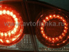 Honda Civic VIII (06-) задние фонари светодиодные красно-хромированные, комплект 2 шт.