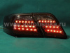 Toyota Camry V40 (2006-2011) фонари задние светодиодные темные красно-тонированные, дизайн Lexus, комплект лев.+прав.