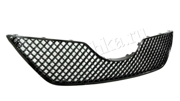 Toyota Camry V40 (06-09) решетка радиатора и бампера черная пластиковая, дизайн "BENTLEY"