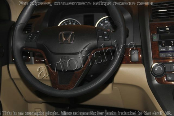 Декоративные накладки салона Honda CR-V 2010-н.в. базовый набор, Navigation Model