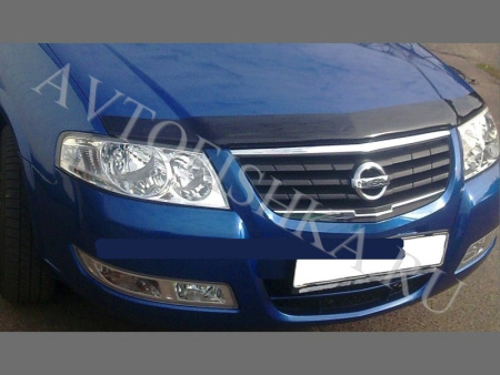 Дефлектор капота темный Nissan Almera Classic 2006-