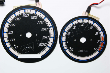 Mazda MPV светодиодные шкалы (циферблаты) на панель приборов