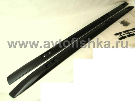 Toyota Land Cruiser Prado 150 (10-) рейлинги на крышу продольные черные, дизайн Lexus GX460