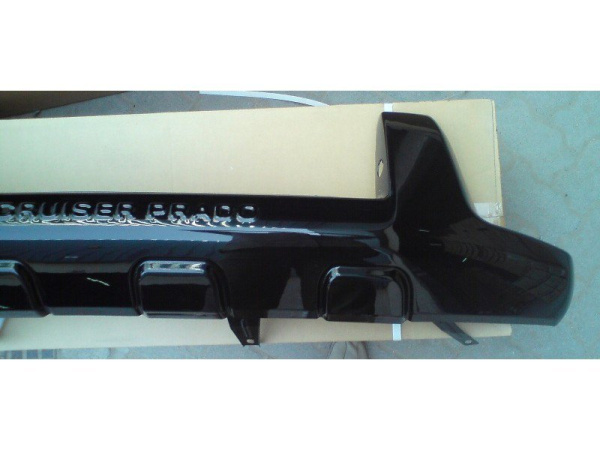 Toyota Land Cruiser Prado 150 (2009-) накладка на передний бампер, защита пластиковая, с надписью "Land Cruiser Prado", под покраску.