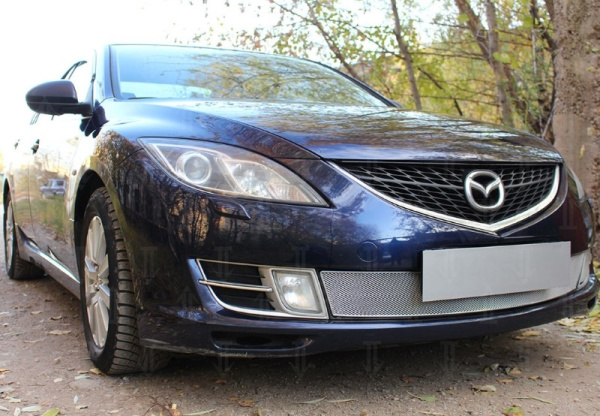 Mazda 6 (07–09) Защита радиатора Optimal, хром