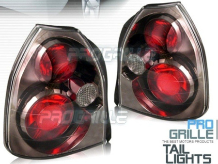 Honda Civic (96-01) 3 дв. фонари задние, дизайн титан, комплект 2 шт.