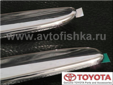 Toyota Land Cruiser 200, Lexus LX570 (08-) накладки на двери, молдинги хромированные, оригинал Toyota, комплект 4 шт.