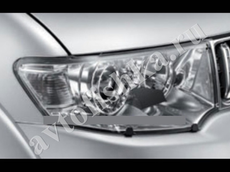 Защита передних фар прозрачная Mitsubishi L200 2009-