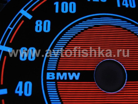BMW 5 E34 (88-97) светящиеся шкалы приборов - накладки на циферблаты панели приборов