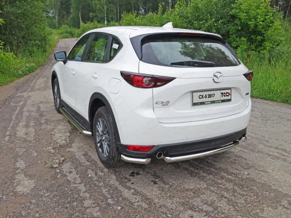 Mazda CX-5 (17–) Защита задняя (уголки) 60,3 мм