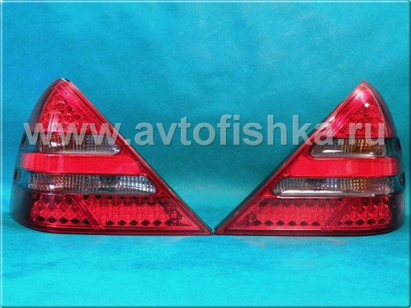 Mercedes-Benz R170 SLK (98-04) фонари задние светодиодные красно-белые, комплект 2 шт.
