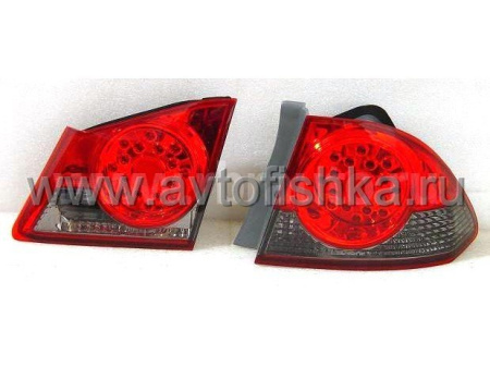 Honda Civic VIII (06-) фонари задние светодиодные красно-тонированные, комплект 2 шт.