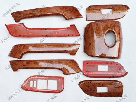 Toyota Land Cruiser Prado 150 (10-) тюнинг салона под дерево, комплект 9 предметов