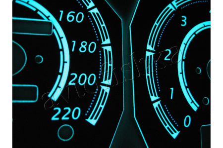 Nissan Primera P10 светодиодные шкалы (циферблаты) на панель приборов