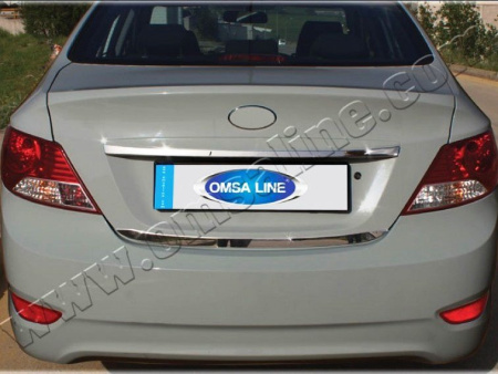 Hyundai Solaris (06-) молдинг на нижнюю кромку крышки багажника из нержавеющей стали
