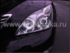 Lexus RX300, RX330, RX350 (03-08) фары передние линзовые хромированные, со светящимися ободками, комплект 2 шт.