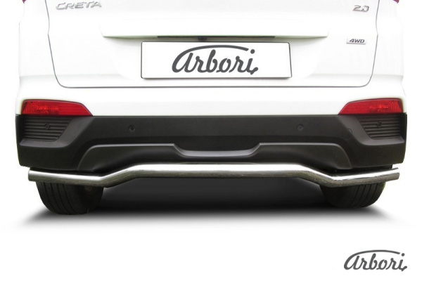 Защита заднего бампера Arbori d57 "скоба" HYUNDAI Creta 4WD 2016-