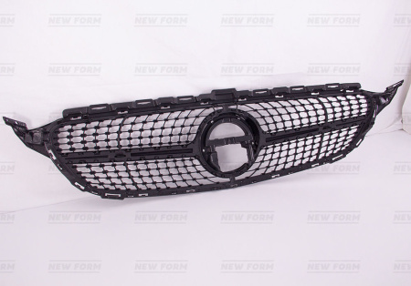 Mercedes-Benz C-Klasse W205 рестайлинг 2018 - 2021 Решетка радиатора Diamond Sport черная